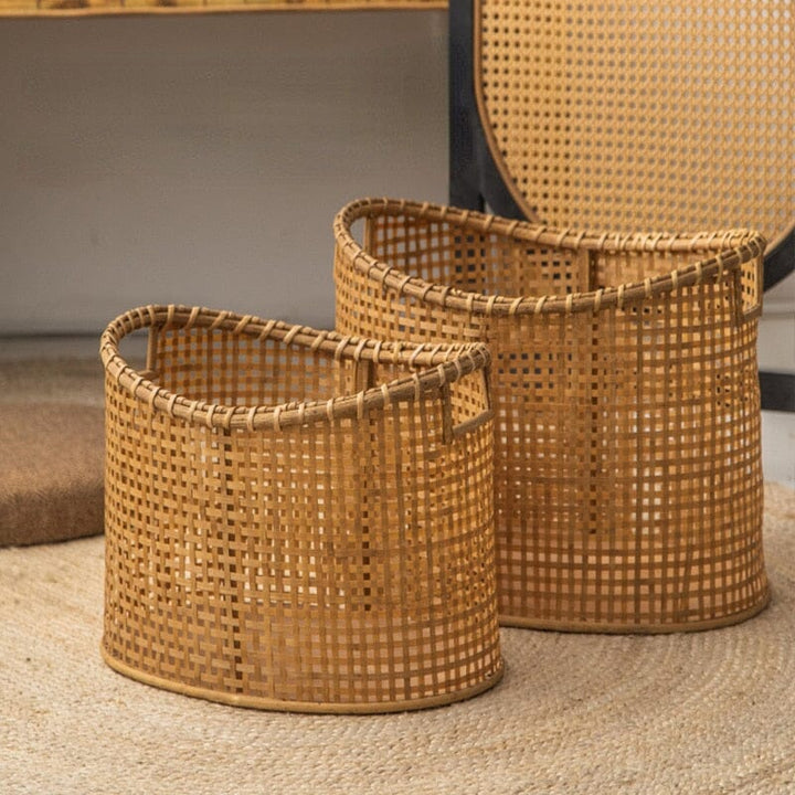 Panier Osier Oval Rangement