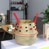 panier vannerie rond haut