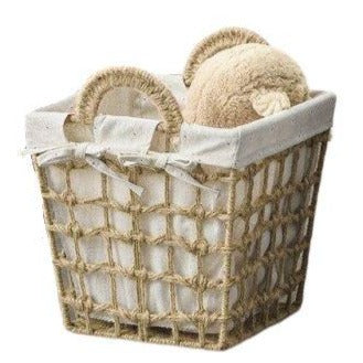 Panier à Linge en Osier Taupe