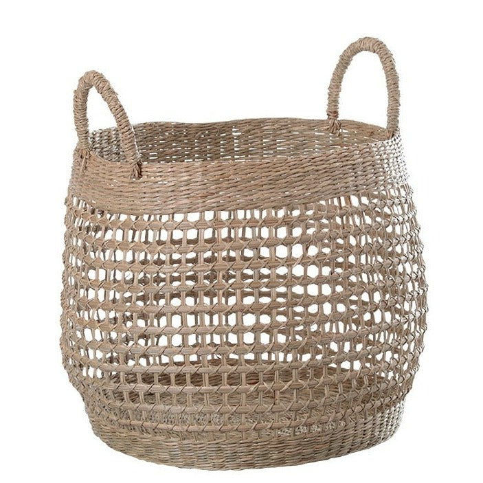 Panier D'osier Avec Une Anse Fait Main Objet Pique Nique - Maison