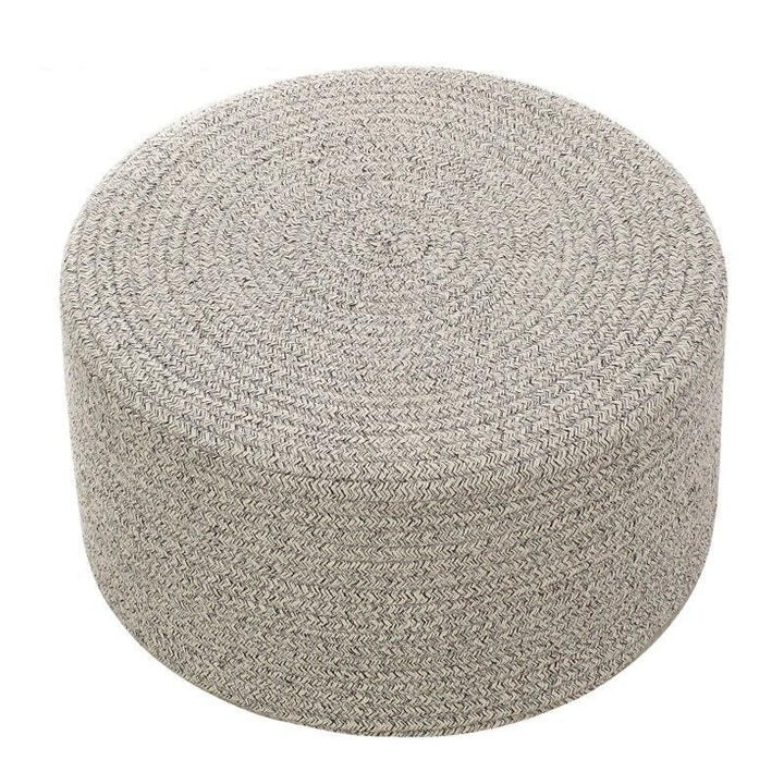 Pouf osier gris