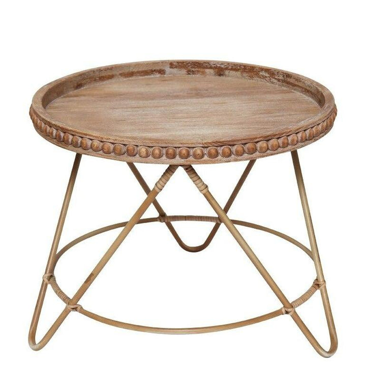 Petite table osier ronde