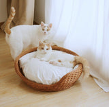 Panier Chat Boule Osier