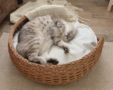 Panier Chat Boule Osier