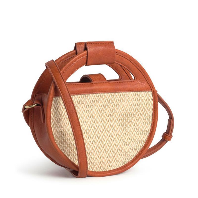 Sac Rond Osier Cuir Maison de l'Osier1