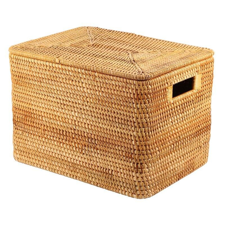 panier à linge en osier miel