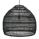 Lampe osier noir