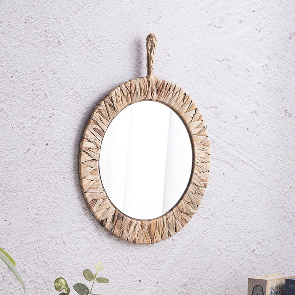 Zerodis Miroir pour les yeux en rotin Miroir Mural en Forme D'oeil, Miroir Bohème Fait à la Main Zerodis Miroir pour les yeux en rotin Miroir Mural en Forme D'oeil, Miroir Bohème Fait à la Main