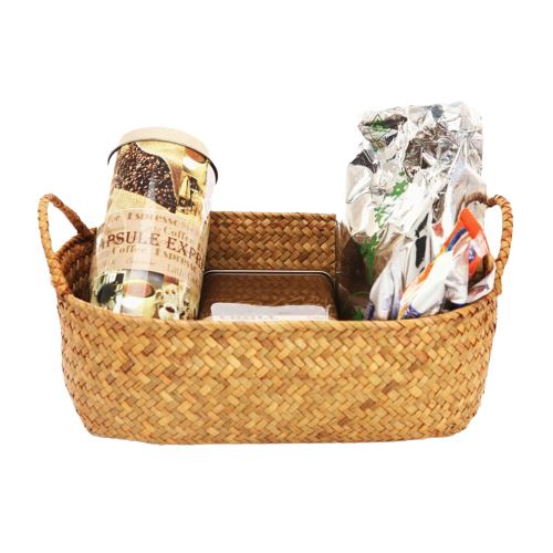panier de rangement en osier pour cuisine