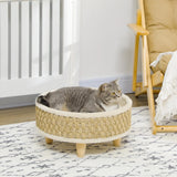 Panier Osier Chat sur Pieds