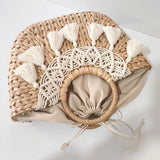 Sac Osier Tressé Blanc