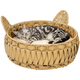 Panier Chat Osier et Rotin
