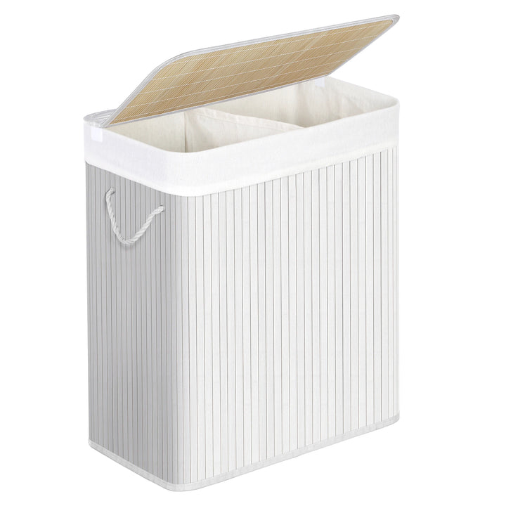 Panier à Linge Osier et Bambou