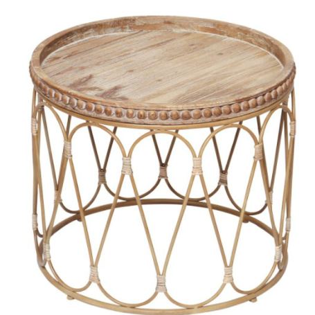 Table bois et osier