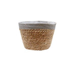cache pot gris en osier