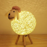 lampe osier sur pied 