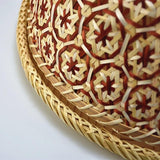 Panier en Osier Rond avec Couvercle