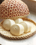 Panier en Osier Rond avec Couvercle