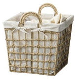 Panier à Linge en Osier Taupe