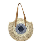 sac de plage vannerie rond