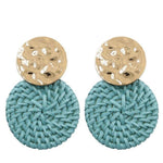 Boucles d'oreilles osier ronde