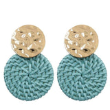 Boucles d'oreilles osier ronde