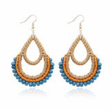 boucles d'oreilles vannerie