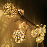 Guirlande Lumineuse Boules Osier