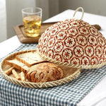 Panier en Osier Rond avec Couvercle
