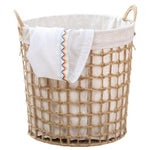 panier à linge osier rond naturel
