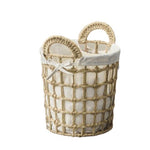 Panier à Linge en Osier Naturel Rond
