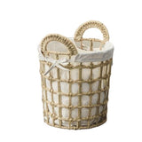 Panier à Linge en Osier Naturel Rond