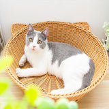 Panier Rond en Osier pour Chat