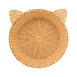 panier rond en osier pour chat