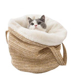 Panier en osier pour chat