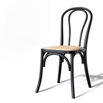 chaise osier design noir