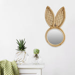 Miroir Osier Lapin