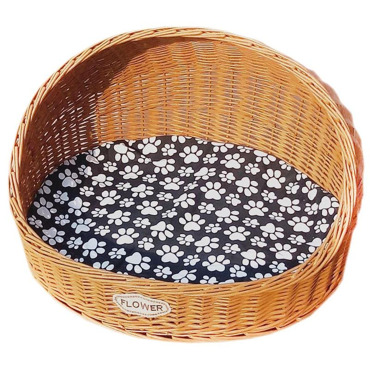 panier osier pour chat et chien