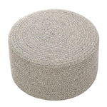 Pouf osier gris