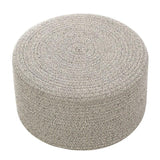 Pouf osier gris