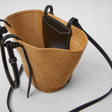 Sac de Plage Osier Cuir