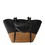 Sac de Plage Osier Cuir