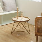 Petite Table Osier Ronde