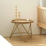 Petite Table Osier Ronde