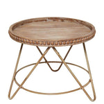 Petite table osier ronde