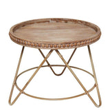 Petite table osier ronde