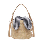 Sac Rond Osier Vichy 