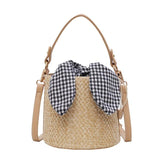 Sac Rond Osier Vichy 