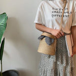 Sac Rond Osier Vichy