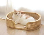 Panier Chat Osier Rotin